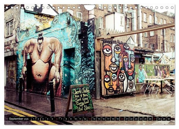 Produktbild: Street art London Michael Jaster (Wandkalender 2026 DIN A4 quer), CALVENDO Monatskalender