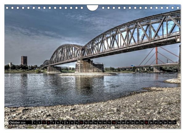 Produktbild: Duisburg am Rhein - R(h)einblicke (Wandkalender 2026 DIN A4 quer), CALVENDO Monatskalender