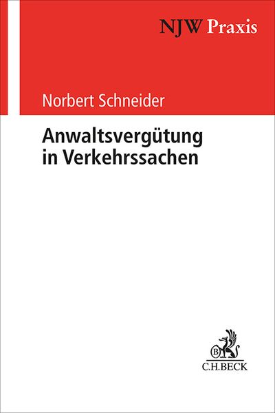 Produktbild: Anwaltsvergütung in Verkehrssachen