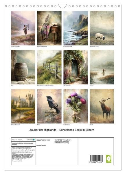 Produktbild: Zauber der Highlands &ndash; Schottlands Seele in Bildern (Wandkalender 2026 DIN A3 hoch), CALVENDO Monatskalender
