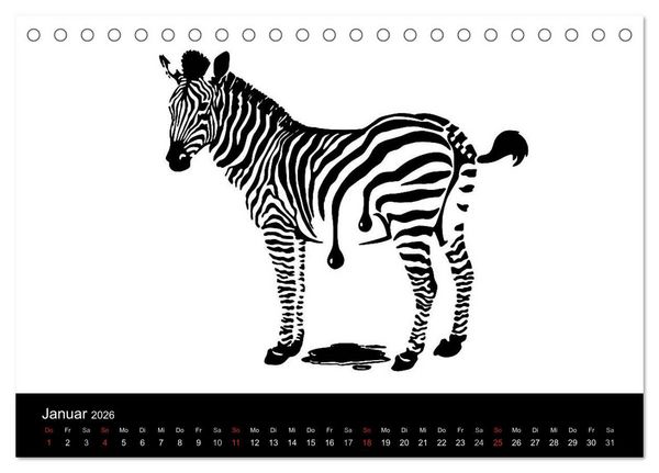 Produktbild: Humorvolle PopArt - Kunstkalender von Claudia Elsner (Tischkalender 2026 DIN A5 quer), CALVENDO Monatskalender