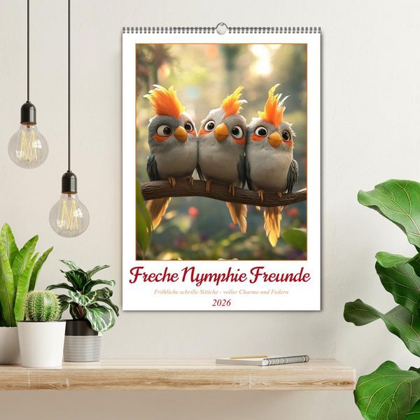 Produktbild: Freche Nymphie Freunde (Wandkalender 2026 DIN A2 hoch), CALVENDO Monatskalender