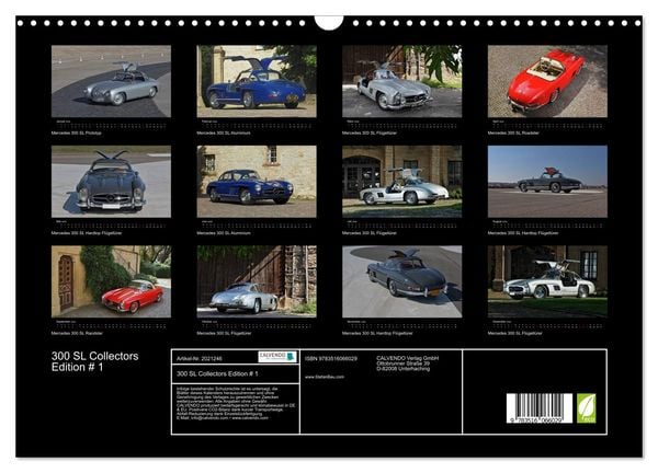 Produktbild: 300 SL Collectors Edition # 1 (Wandkalender 2026 DIN A3 quer), CALVENDO Monatskalender