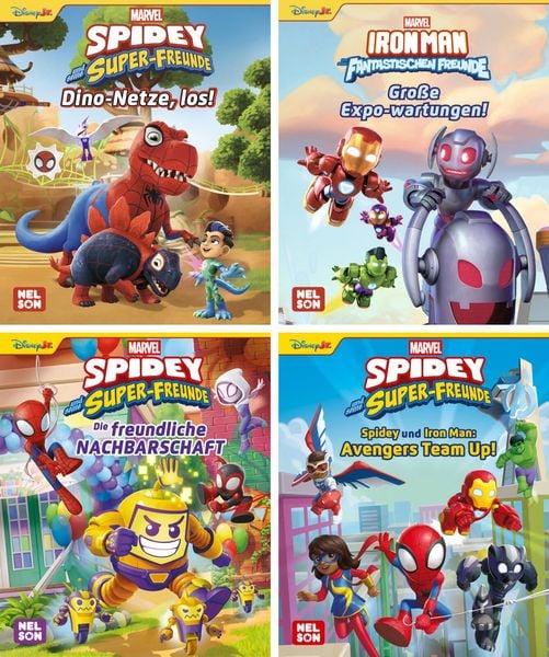 Produktbild: Nelson Mini-B&uuml;cher: 4er MARVEL Team Up! 1-4