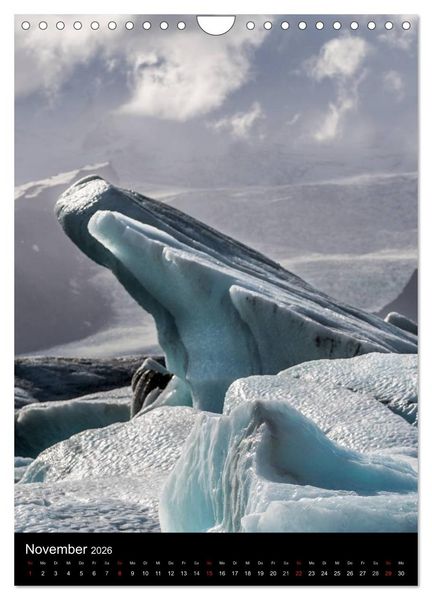 Produktbild: Island - Landschaften vom Wasser gepr&auml;gt (Wandkalender 2026 DIN A4 hoch), CALVENDO Monatskalender