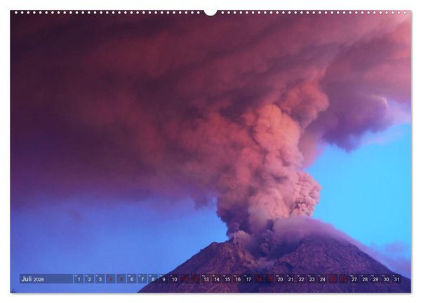 Produktbild: Vulkane - Magma, Lava, Eruptionen (Wandkalender 2026 DIN A2 quer), CALVENDO Monatskalender
