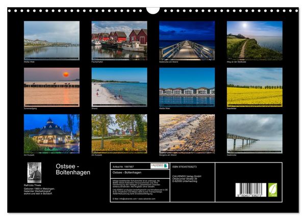 Produktbild: Ostsee - Boltenhagen (Wandkalender 2026 DIN A3 quer), CALVENDO Monatskalender
