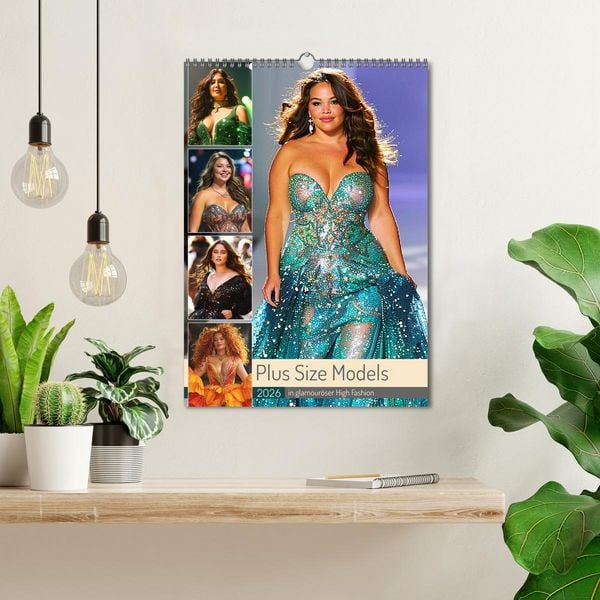 Produktbild: Plus Size Models in glamour&ouml;ser High Fashion (Wandkalender 2026 DIN A3 hoch), CALVENDO Monatskalender