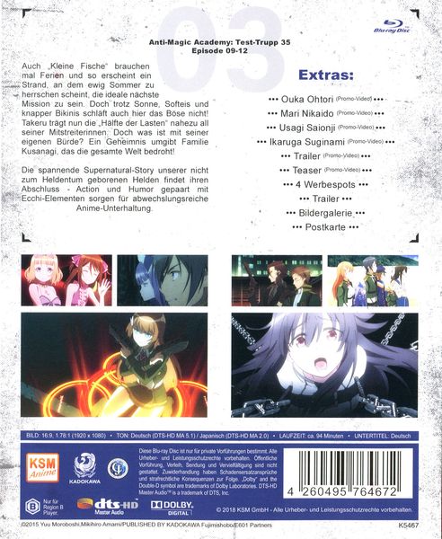 Produktbild: Anti-Magic Academy - Test-Trupp 35 - Volume 3: Episode 09-12