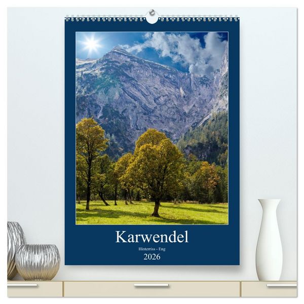 Produktbild: Karwendel - Hinterriss-Eng (hochwertiger Premium Wandkalender 2026 DIN A2 hoch), Kunstdruck in Hochglanz