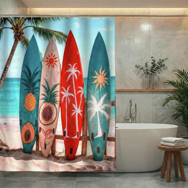 Produktbild: Duschvorhang Mod. Louros, 180 x 200 cm, 100 % Polyester aus recyceltem PET