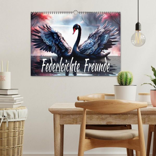 Produktbild: Federleichte Freunde (Wandkalender 2026 DIN A3 quer), CALVENDO Monatskalender
