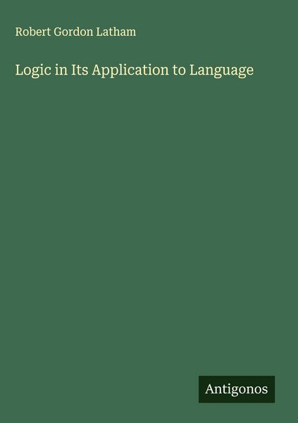 Produktbild: Logic in Its Application to Language