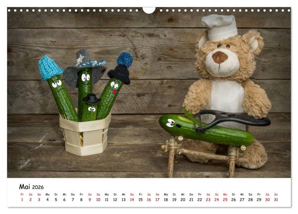 Produktbild: Eddy, der Teddy (Wandkalender 2026 DIN A3 quer), CALVENDO Monatskalender