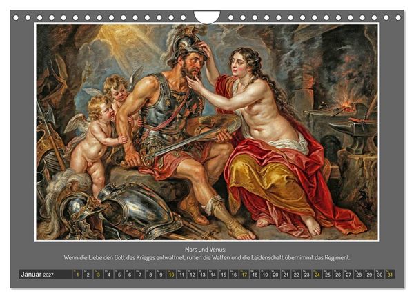 Produktbild: G&ouml;tterfunken und Leidenschaft (Wandkalender 2027 DIN A4 quer), CALVENDO Monatskalender