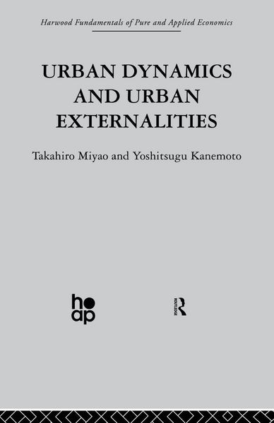 Produktbild: Urban Dynamics and Urban Externalities