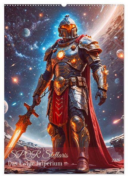 SPQR Stellaris - Das Ewige Imperium (Wandkalender 2026 DIN A2 hoch), CALVENDO Monatskalender