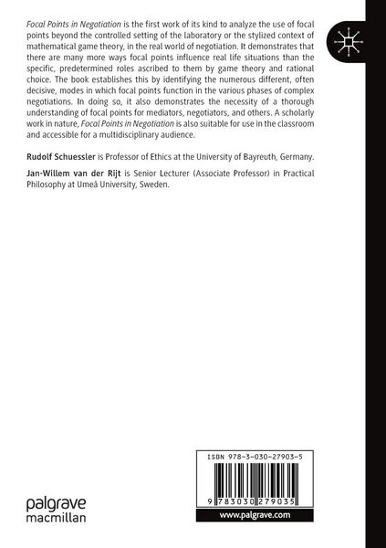 Produktbild: Focal Points in Negotiation
