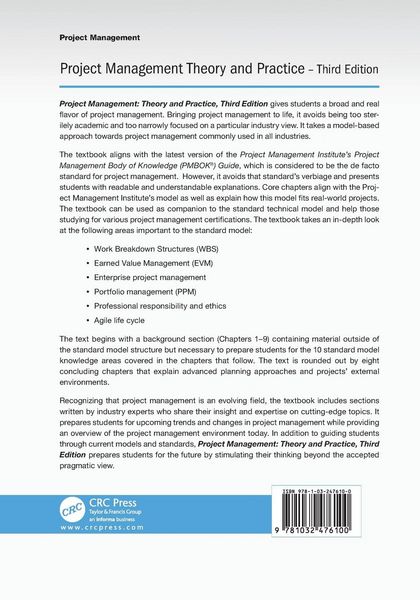 Produktbild: Project Management Theory and Practice, Third Edition