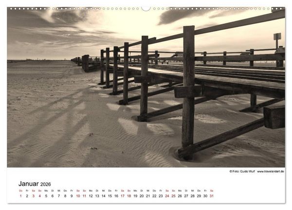 Produktbild: Sankt Peter-Ording. Ein Traum an der Nordsee (hochwertiger Premium Wandkalender 2026 DIN A2 quer), Kunstdruck in Hochglanz