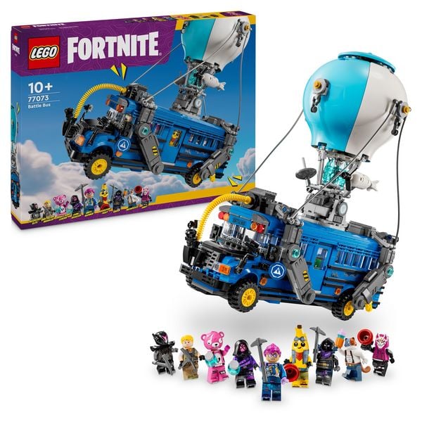 LEGO Fortnite 77073 Schlachtenbus, Geschenk für Jungen und Mädchen