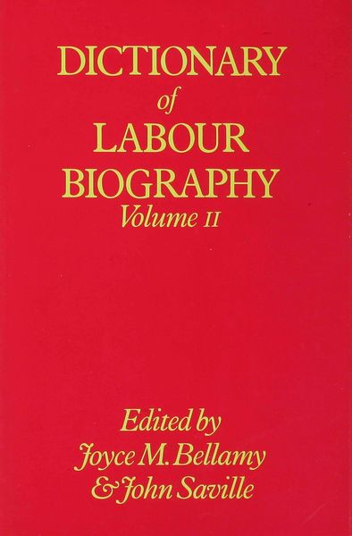 Produktbild: Dictionary of Labour Biography