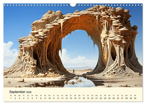 Produktbild: Surreale W&uuml;ste (Wandkalender 2026 DIN A3 quer), CALVENDO Monatskalender