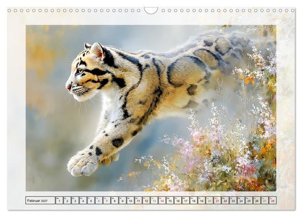 Produktbild: Nebelparder. Zuhause im dichten Regenwald (Wandkalender 2027 DIN A3 quer), CALVENDO Monatskalender