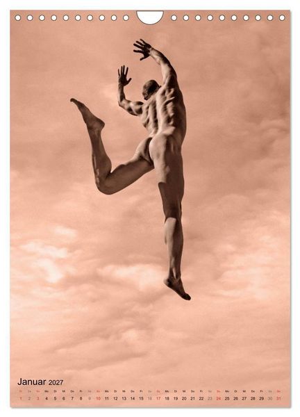 Produktbild: JUMP! ATHLETISCHE M&Auml;NNERAKTE (Wandkalender 2027 DIN A4 hoch), CALVENDO Monatskalender