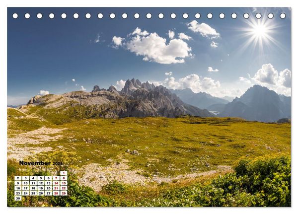 Produktbild: Berggipfel der Dolomiten (Tischkalender 2026 DIN A5 quer), CALVENDO Monatskalender