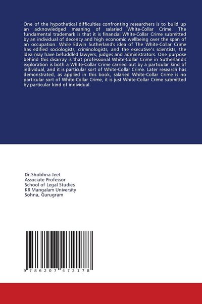 Produktbild: A STUDY OF WHITE-COLLAR CRIME IN INDIA
