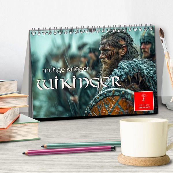 Produktbild: Wikinger - mutige Krieger (Tischkalender 2026 DIN A5 quer), CALVENDO Monatskalender
