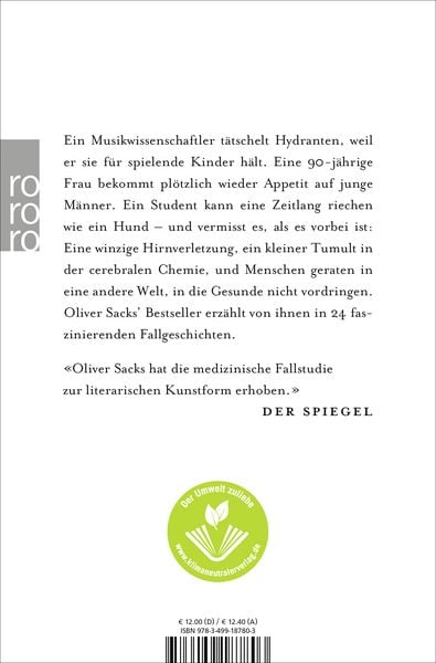 Produktbild: Der Mann, der seine Frau mit einem Hut verwechselte