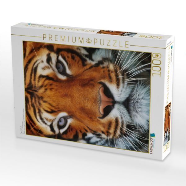 Produktbild: CALVENDO Puzzle Tiger Portrait | 1000 Teile Lege-Gr&ouml;&szlig;e 64x48cm Foto-Puzzle f&uuml;r gl&uuml;ckliche Stunden