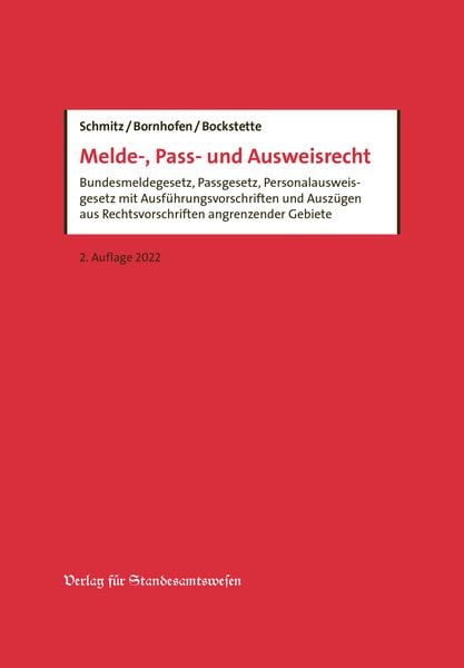 Produktbild: Melde-, Pass- und Ausweisrecht