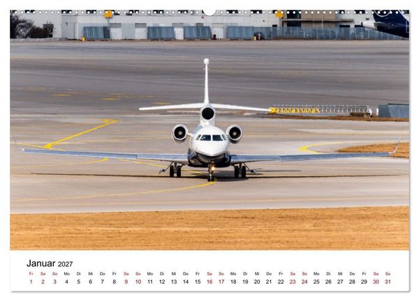 Produktbild: Die Welt der Privatjets (Wandkalender 2027 DIN A2 quer), CALVENDO Monatskalender