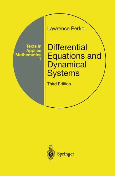 Produktbild: Differential Equations and Dynamical Systems