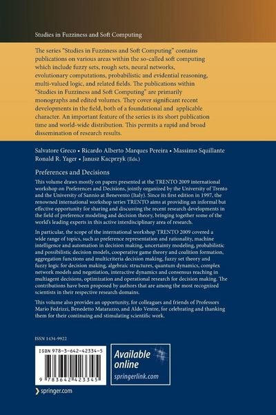 Produktbild: Preferences and Decisions