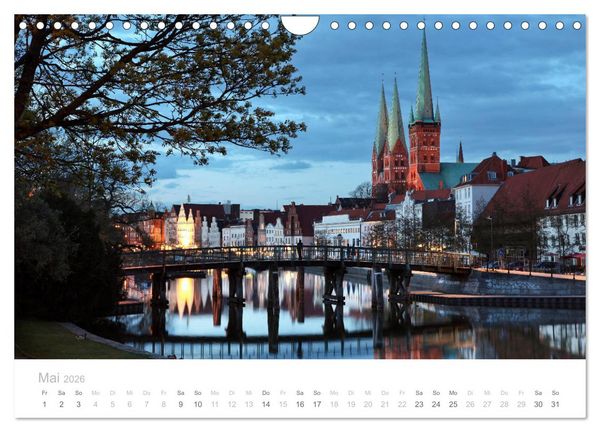 Produktbild: Hafenst&auml;dte der Ostsee (Wandkalender 2026 DIN A4 quer), CALVENDO Monatskalender