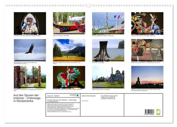 Produktbild: Auf den Spuren der Indianer - Unterwegs in Nordamerika (Wandkalender 2026 DIN A2 quer), CALVENDO Monatskalender
