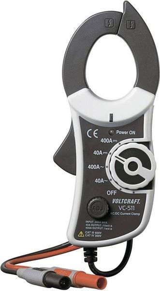 Produktbild: VOLTCRAFT VC-511 Stromzangenadapter Messbereich A/AC (Bereich): 0 - 400 A Messbereich A/DC (Bereich): 0 - 400 A
