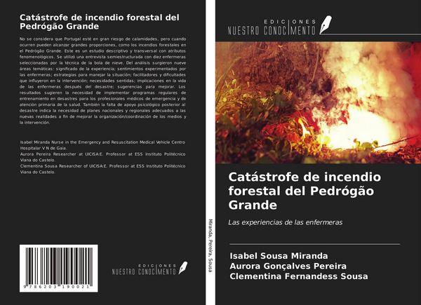Produktbild: Cat&aacute;strofe de incendio forestal del Pedr&oacute;g&atilde;o Grande