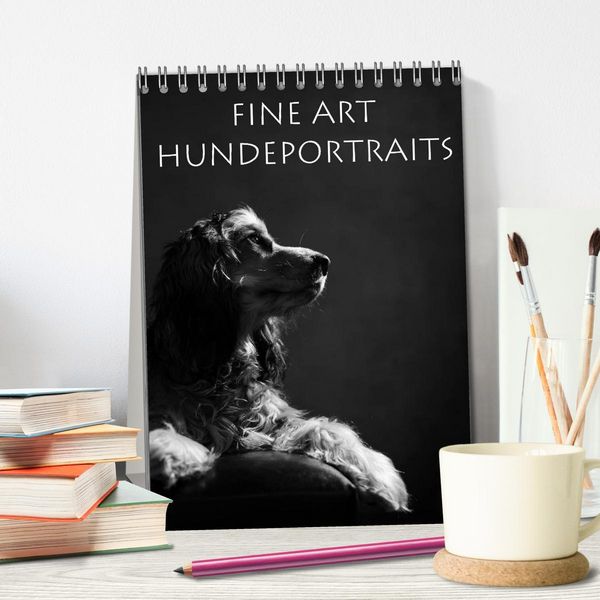Produktbild: Fine Art Hundeportraits (Tischkalender 2026 DIN A5 hoch), CALVENDO Monatskalender