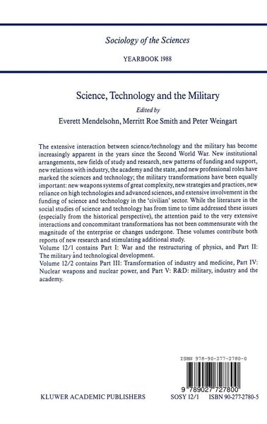 Produktbild: Science, Technology and the Military
