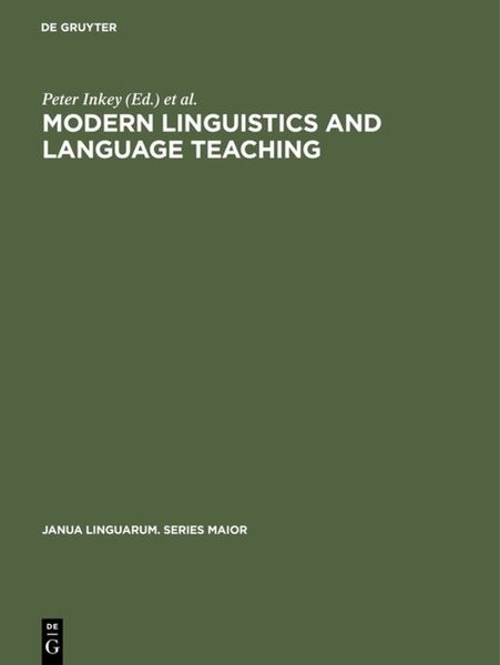 Produktbild: Modern Linguistics and Language Teaching