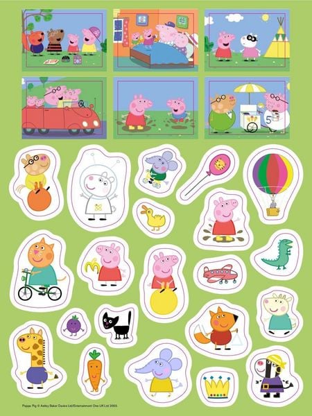 Produktbild: Peppa Pig Spa&szlig;-Set I Basteln - R&auml;tseln - Stickern