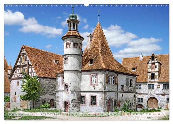 Produktbild: Rothenburg ob der Tauber um das Jahr 1900 &ndash; Fotos neu koloriert (hochwertiger Premium Wandkalender 2026 DIN A2 quer), Kunstdruck in Hochglanz