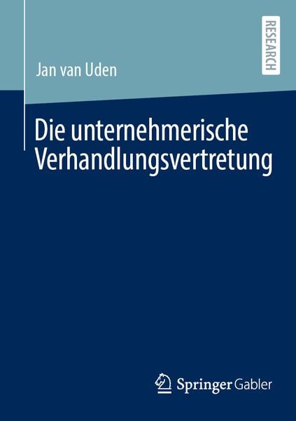 Produktbild: Die unternehmerische Verhandlungsvertretung