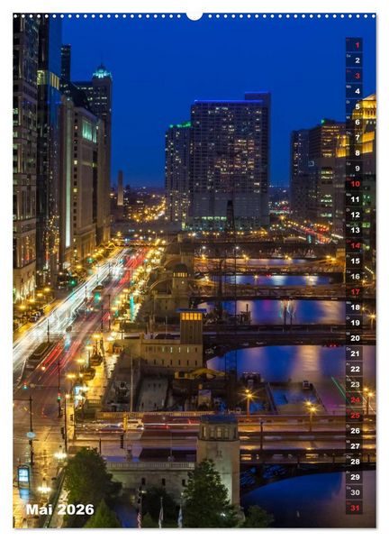 Produktbild: CHICAGO Der Stadtkern (Wandkalender 2026 DIN A2 hoch), CALVENDO Monatskalender