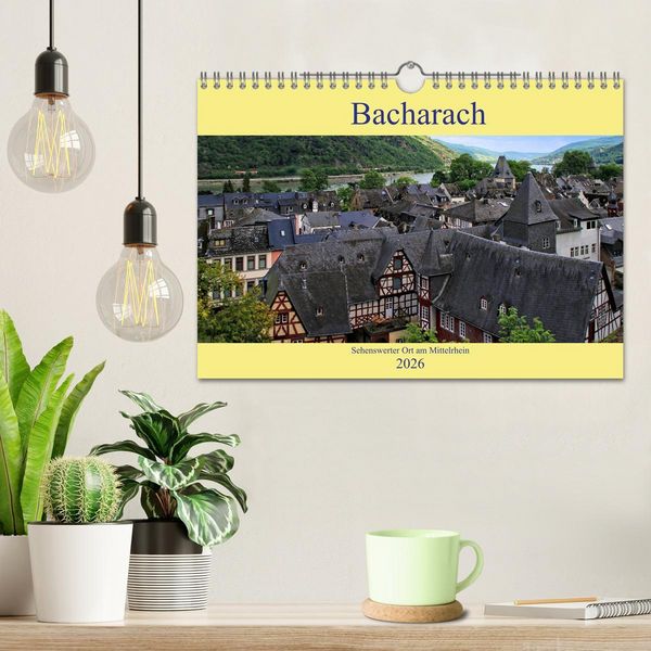 Produktbild: Bacharach - Sehenswerter Ort am Mittelrhein (Wandkalender 2026 DIN A4 quer), CALVENDO Monatskalender
